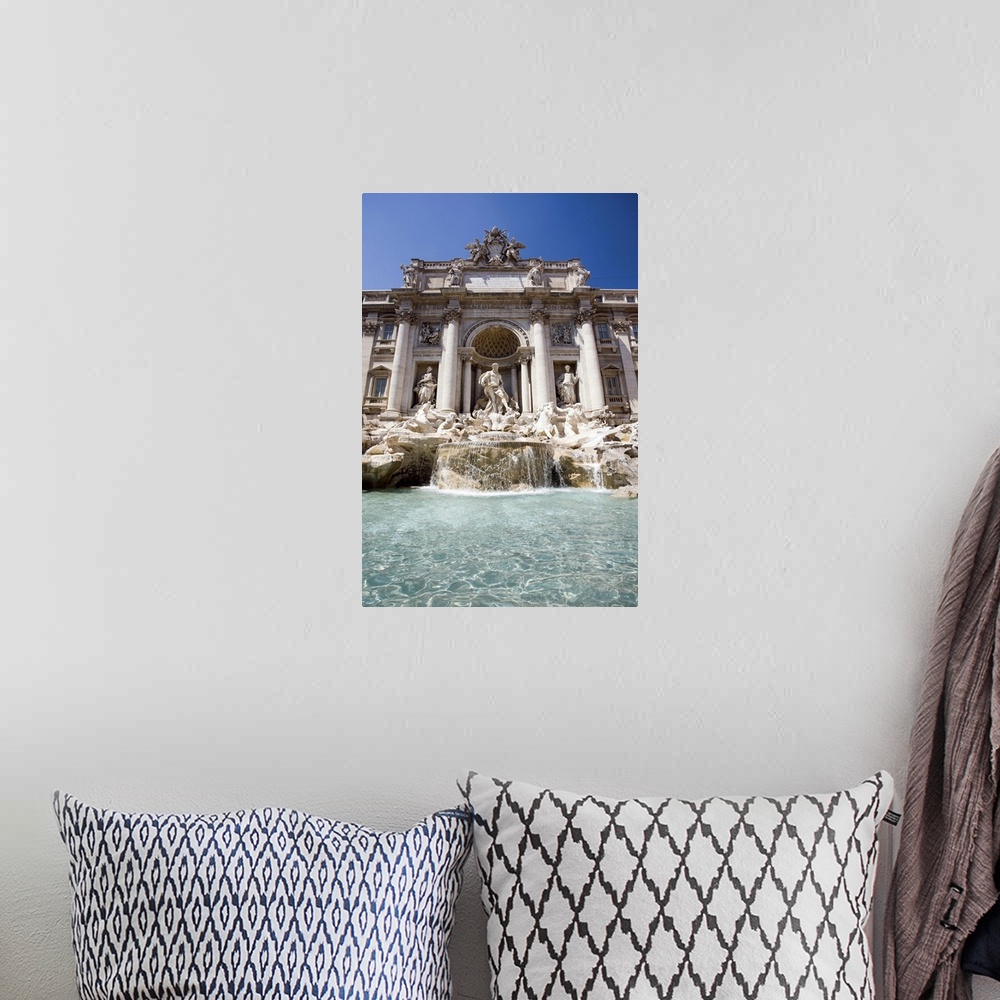 A bohemian room featuring Trevi fountain, Rome