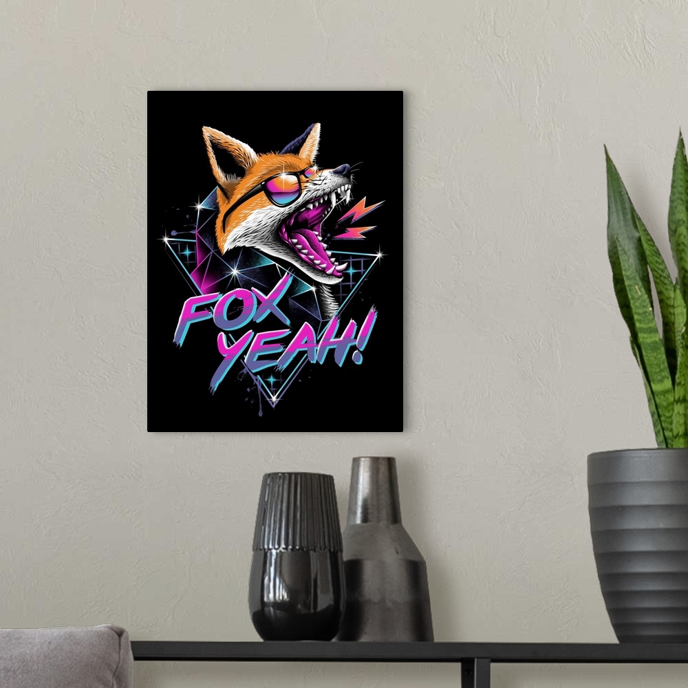 A modern room featuring Fox Yeah