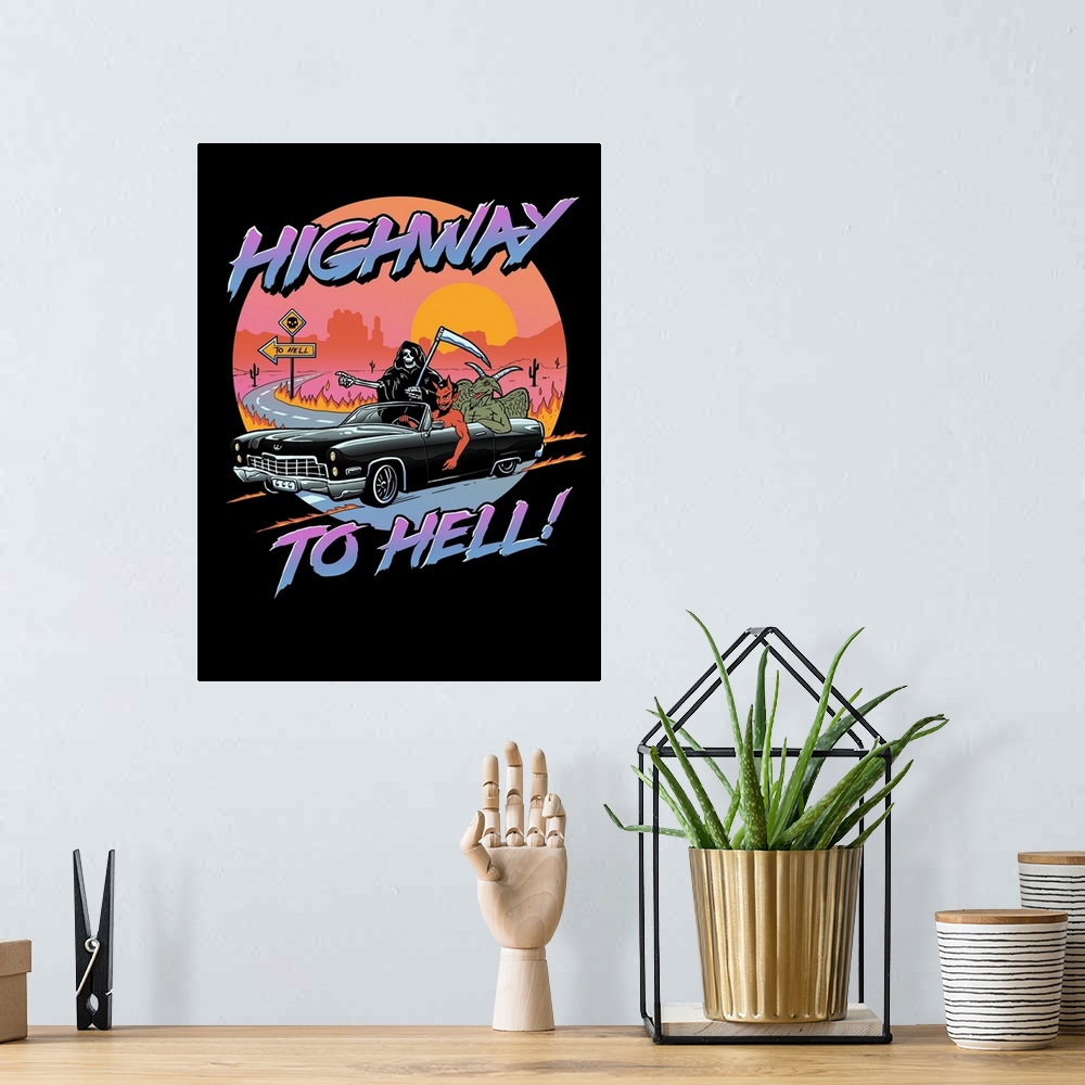 A bohemian room featuring Highway to Hell