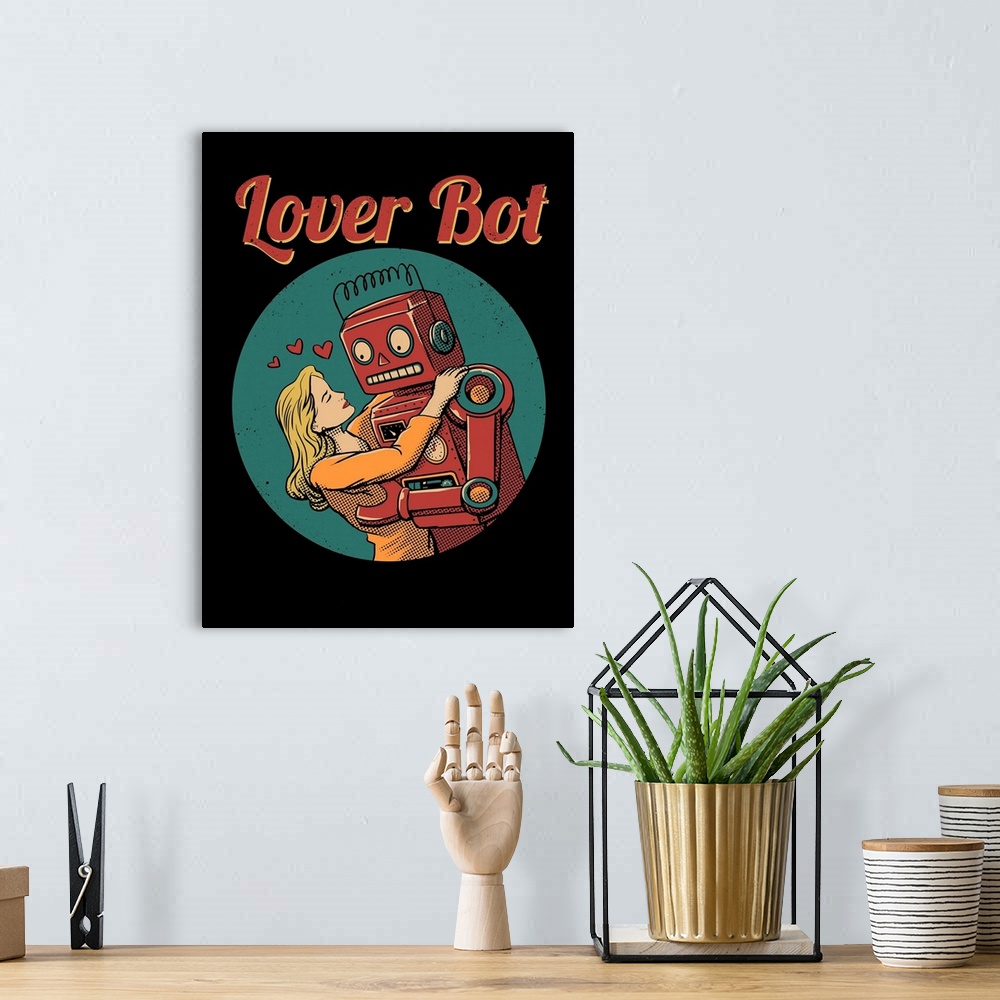 A bohemian room featuring Lover Bot