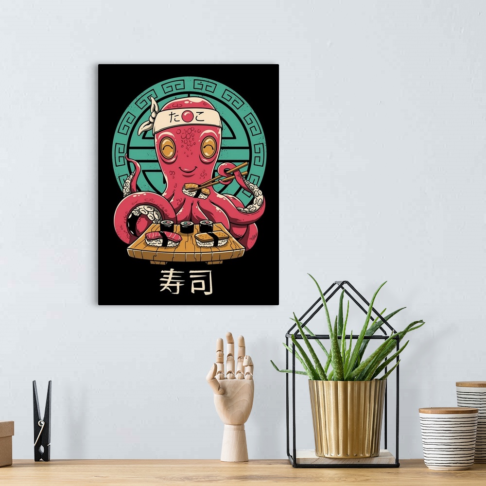 A bohemian room featuring Octo Sushi