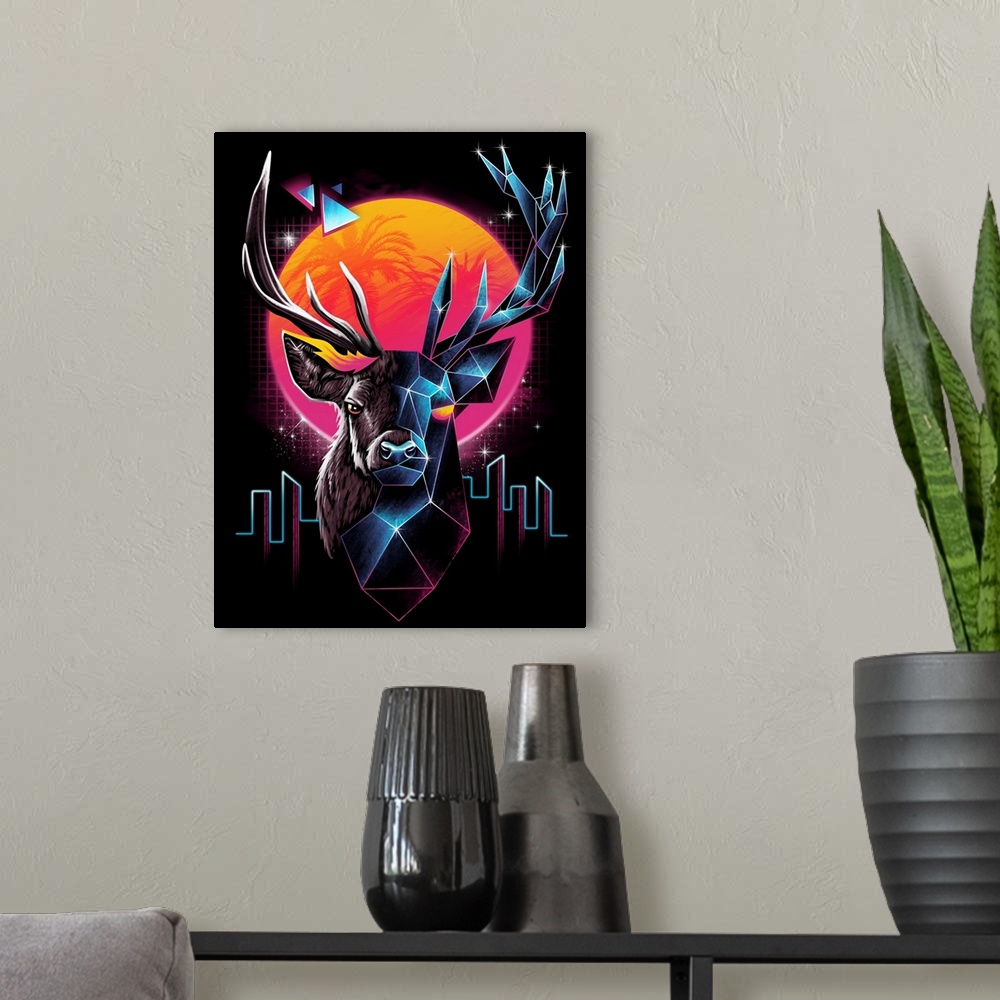 A modern room featuring Rad Stag