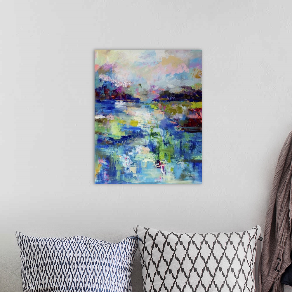 A bohemian room featuring Abstract Evening