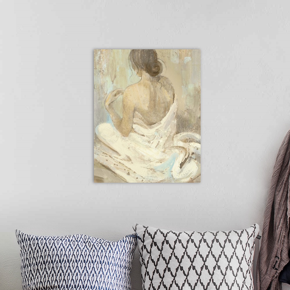 A bohemian room featuring Abstract Figure Study II