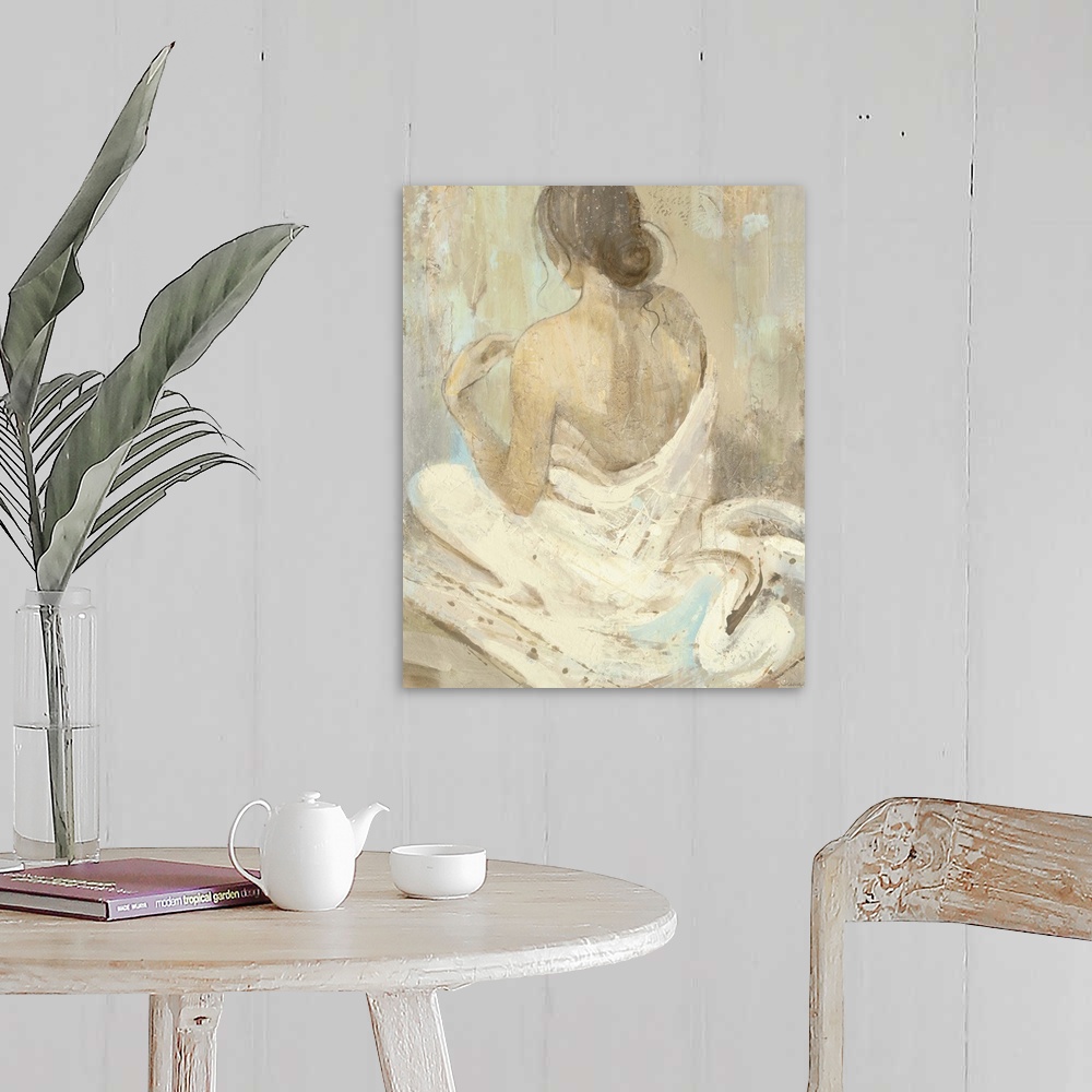 A farmhouse room featuring Abstract Figure Study II