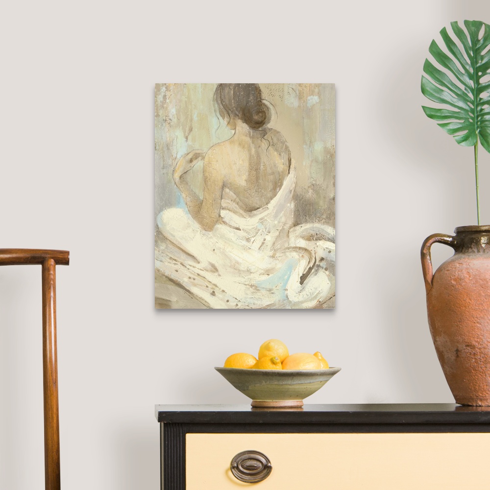 A traditional room featuring Abstract Figure Study II