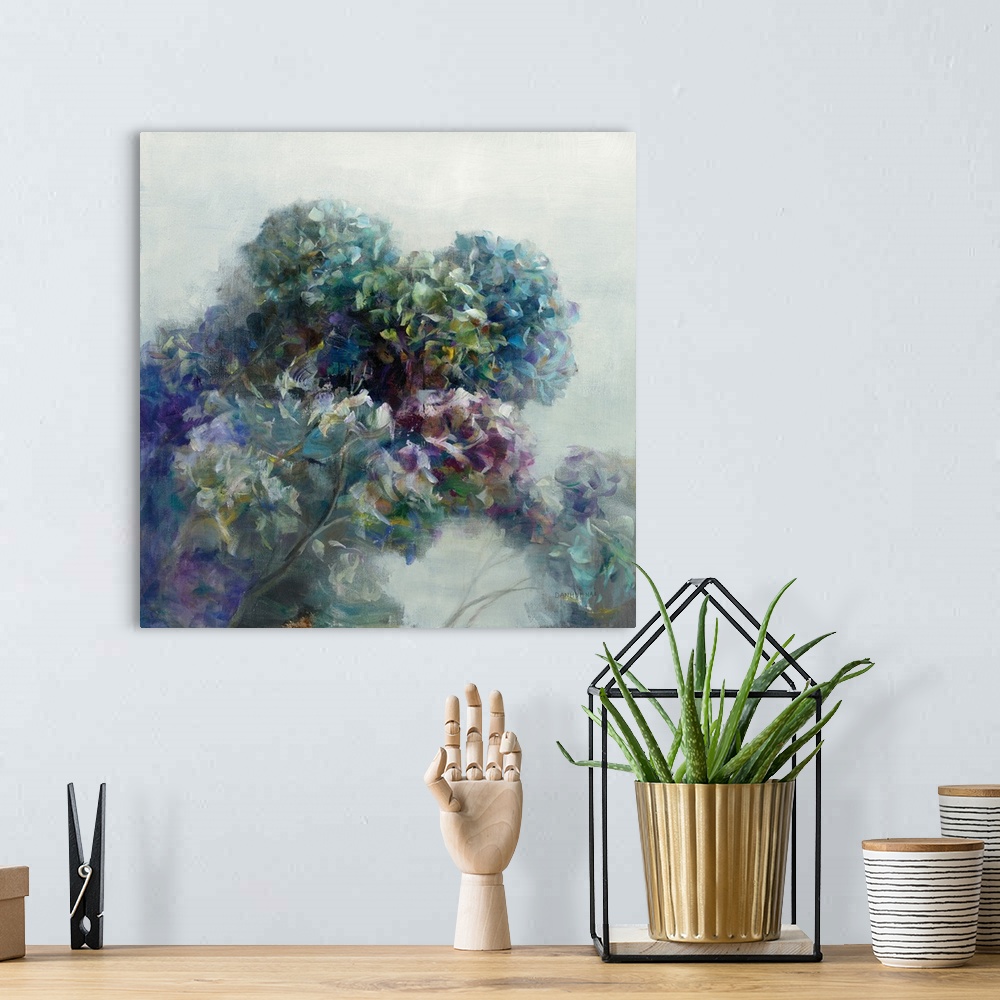 A bohemian room featuring Abstract Hydrangea