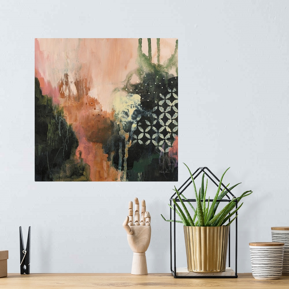 A bohemian room featuring Abstract Layers I