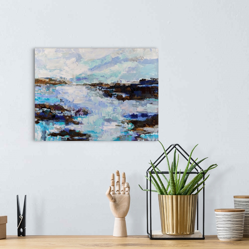 A bohemian room featuring Abstract Marsh