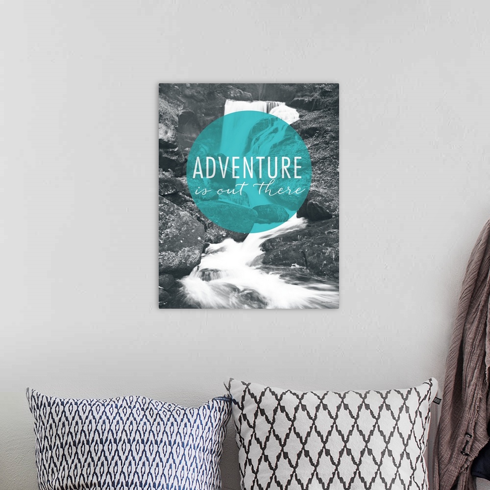 A bohemian room featuring Adventure is Out There