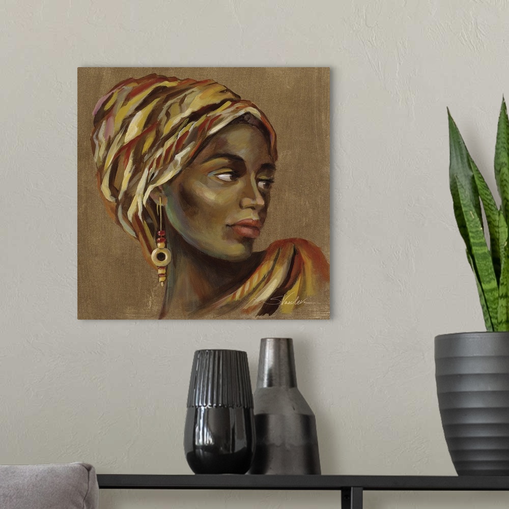 A modern room featuring African Beauty I