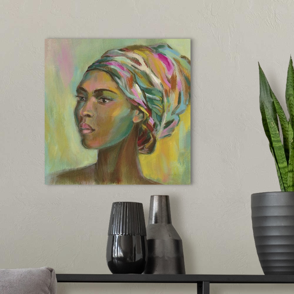 A modern room featuring African Woman II