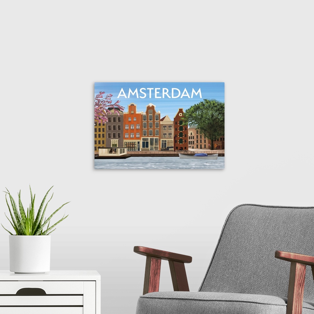 A modern room featuring Amsterdam II