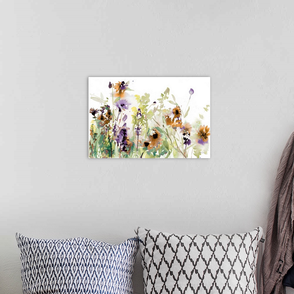 A bohemian room featuring Autumn Meadow Flowers