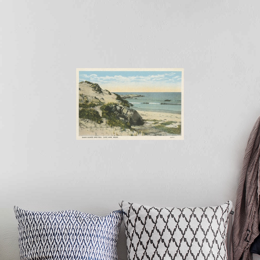 A bohemian room featuring Beach Postcard V