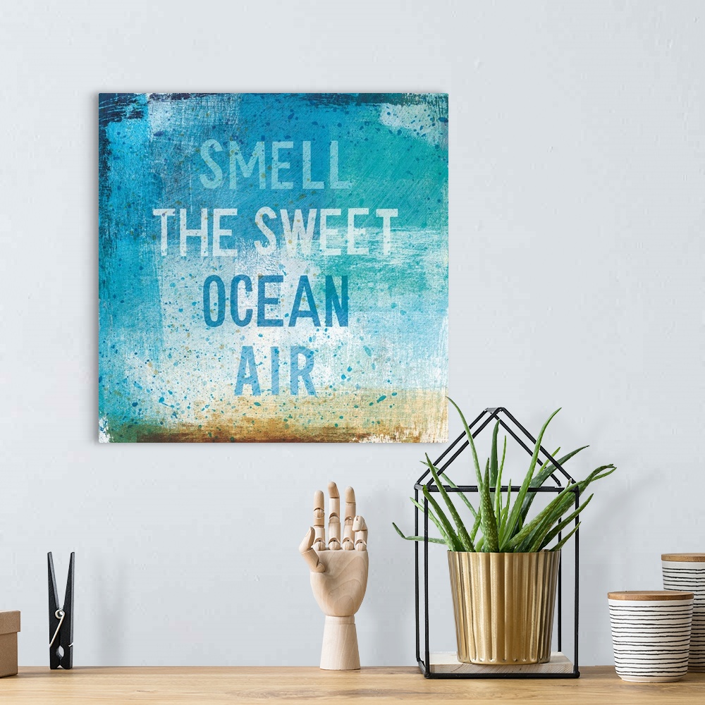 A bohemian room featuring "Smell the Sweet Ocean Air"