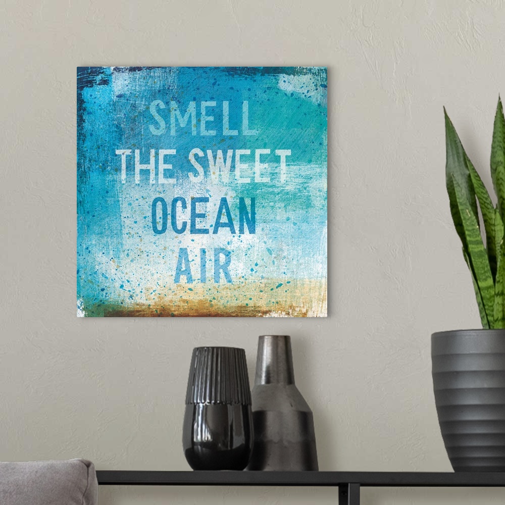 A modern room featuring "Smell the Sweet Ocean Air"