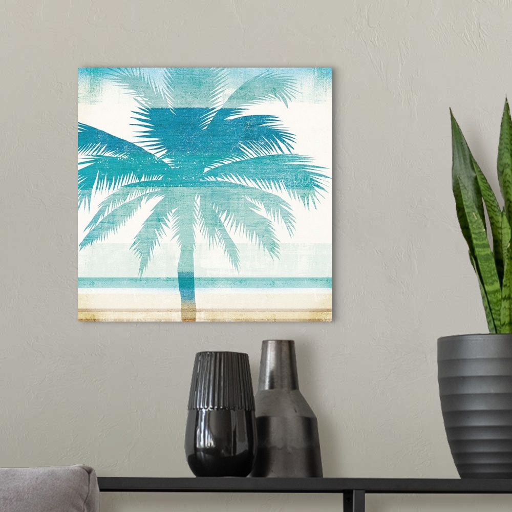 A modern room featuring Beachscape Palms II