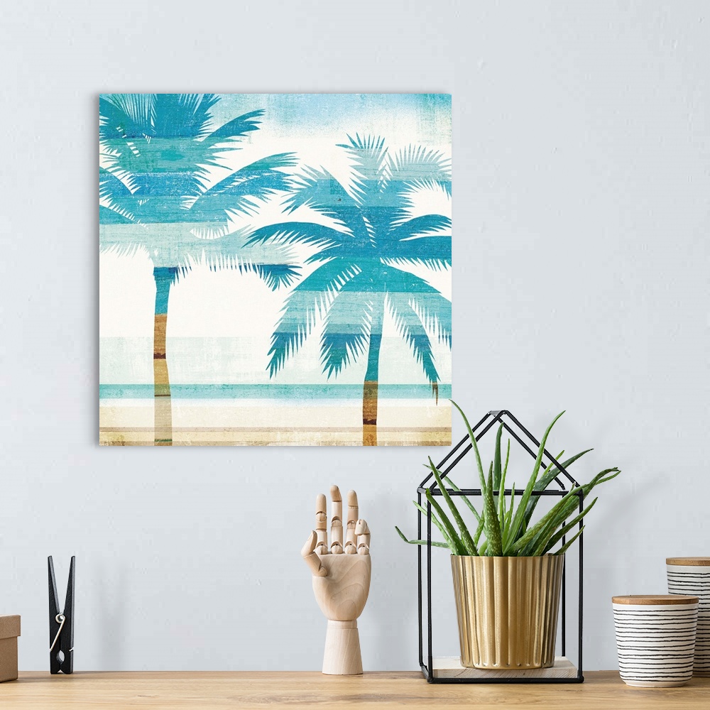 A bohemian room featuring Beachscape Palms III