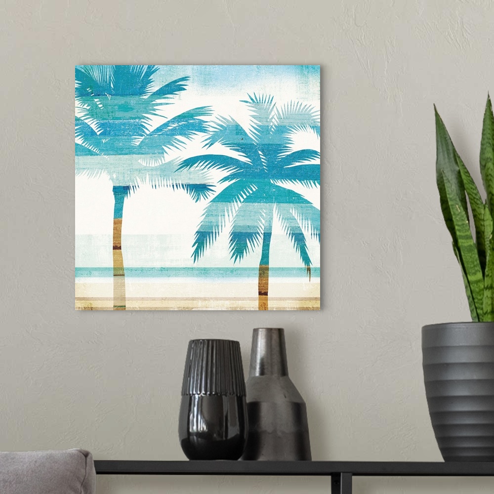 A modern room featuring Beachscape Palms III
