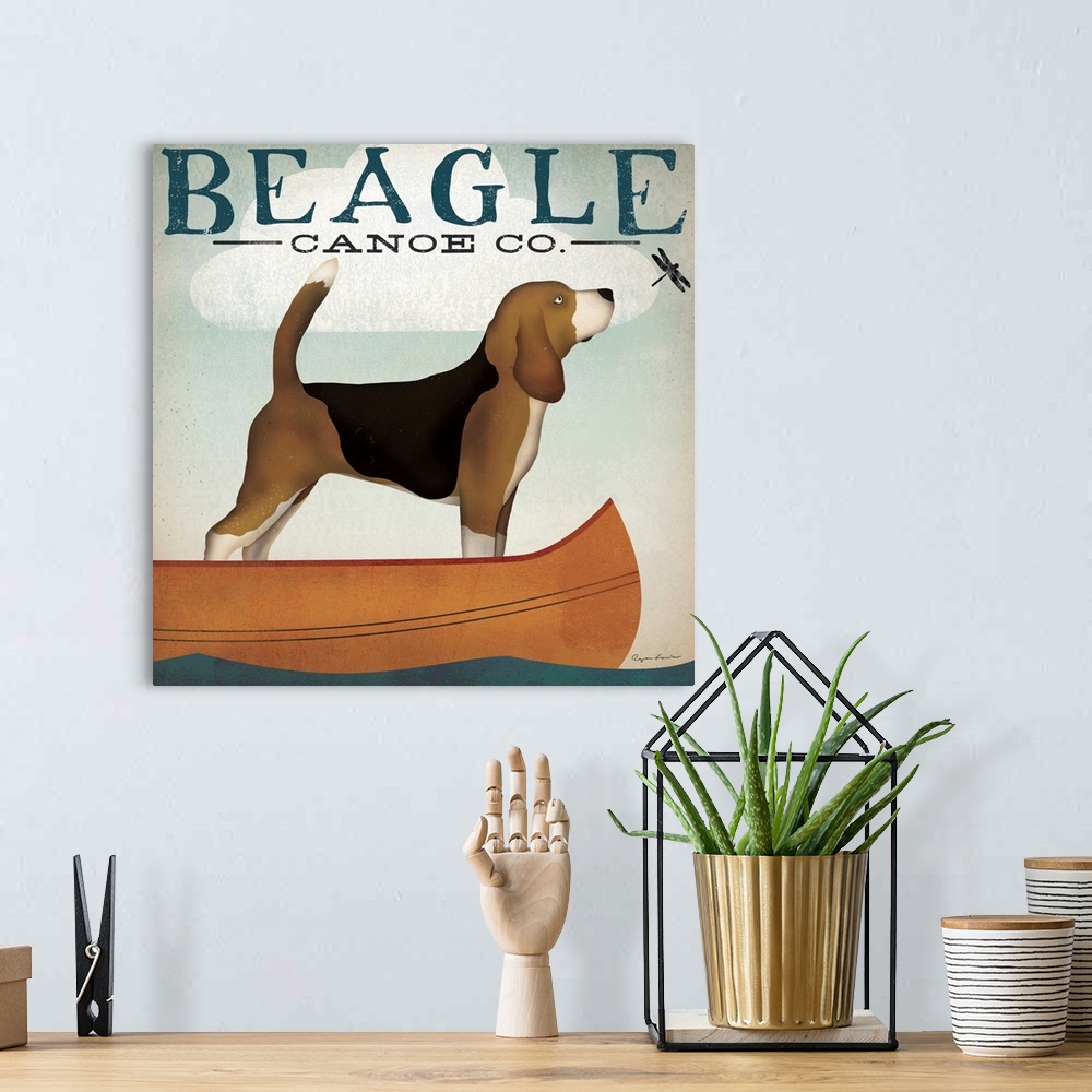 A bohemian room featuring Beagle Canoe Co