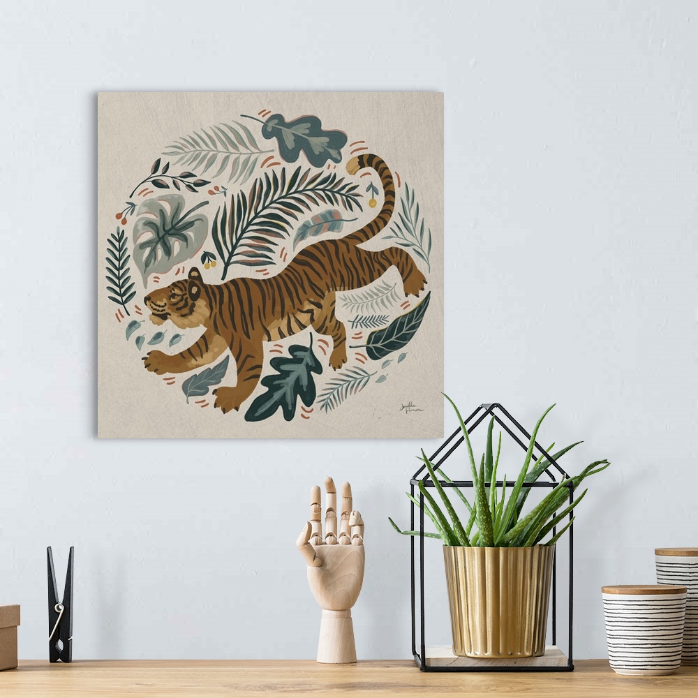 A bohemian room featuring Big Cat Beauty VII