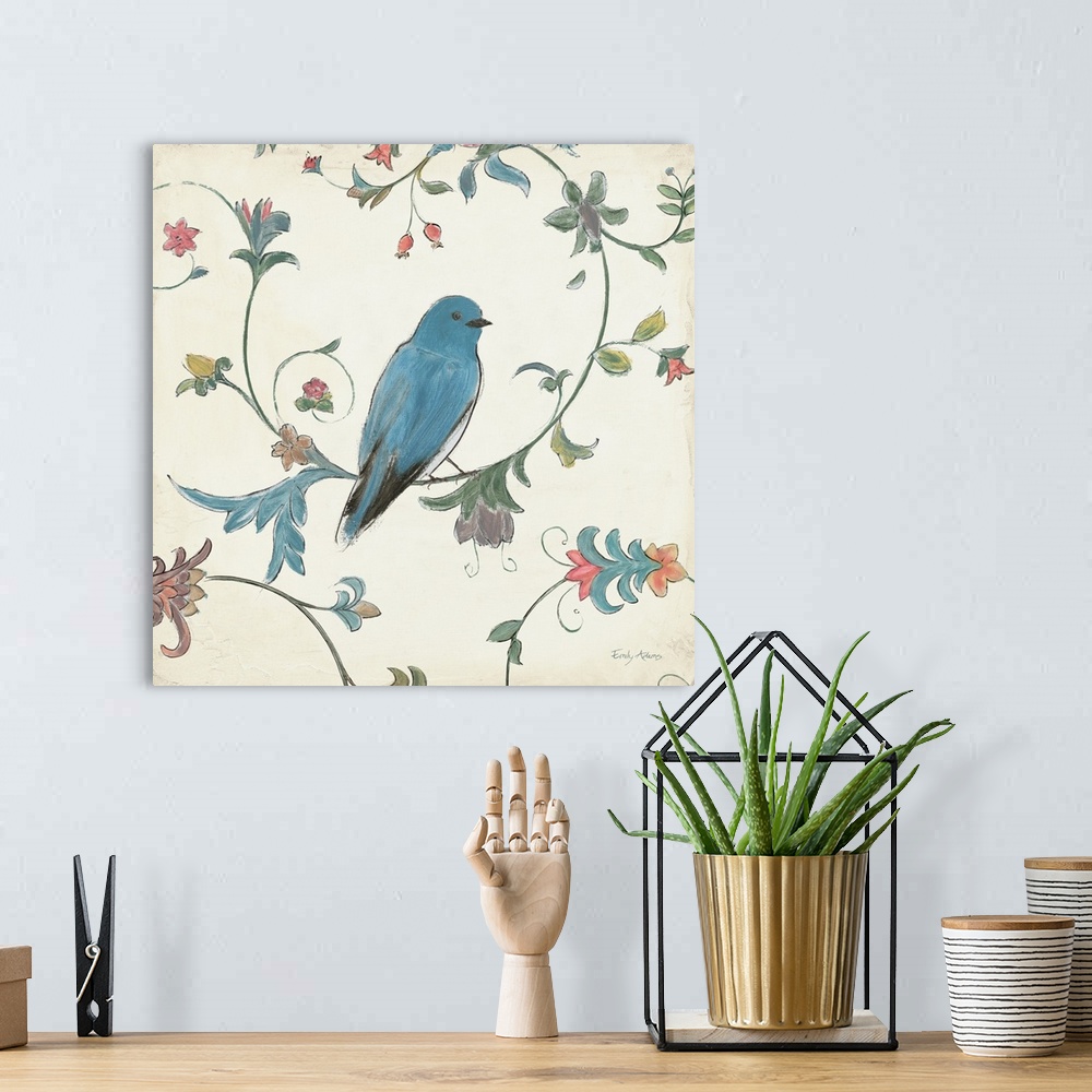 A bohemian room featuring Birds Gem I