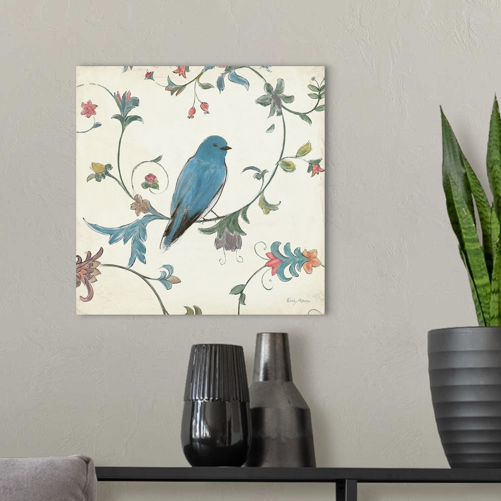 A modern room featuring Birds Gem I