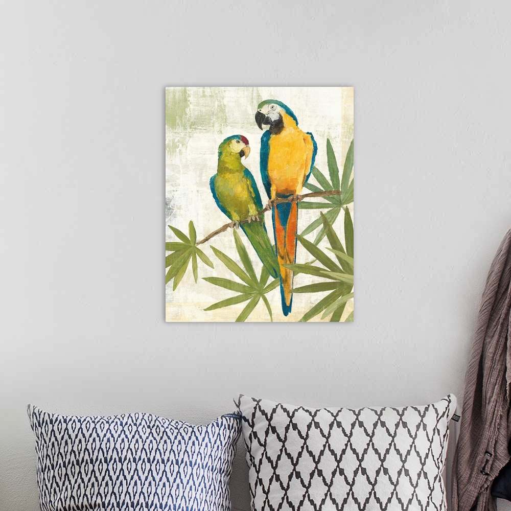A bohemian room featuring Birds of a Feather III