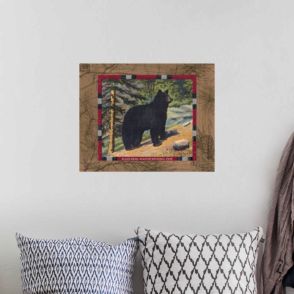 A bohemian room featuring Black Bear I