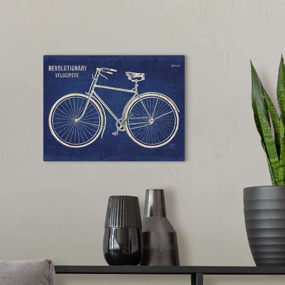 A modern room featuring Blueprint Bicycle v2