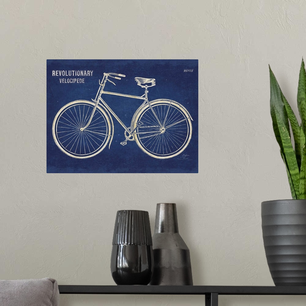 A modern room featuring Blueprint Bicycle v2