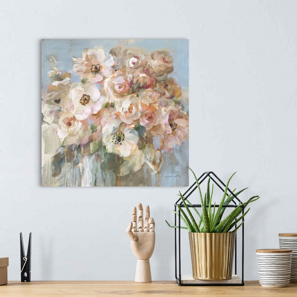 A bohemian room featuring Blushing Bouquet