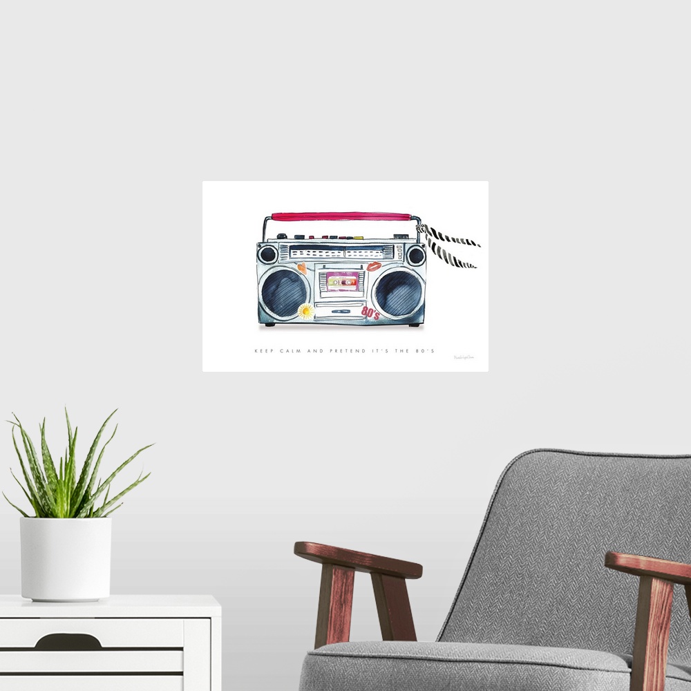 A modern room featuring Boombox Love