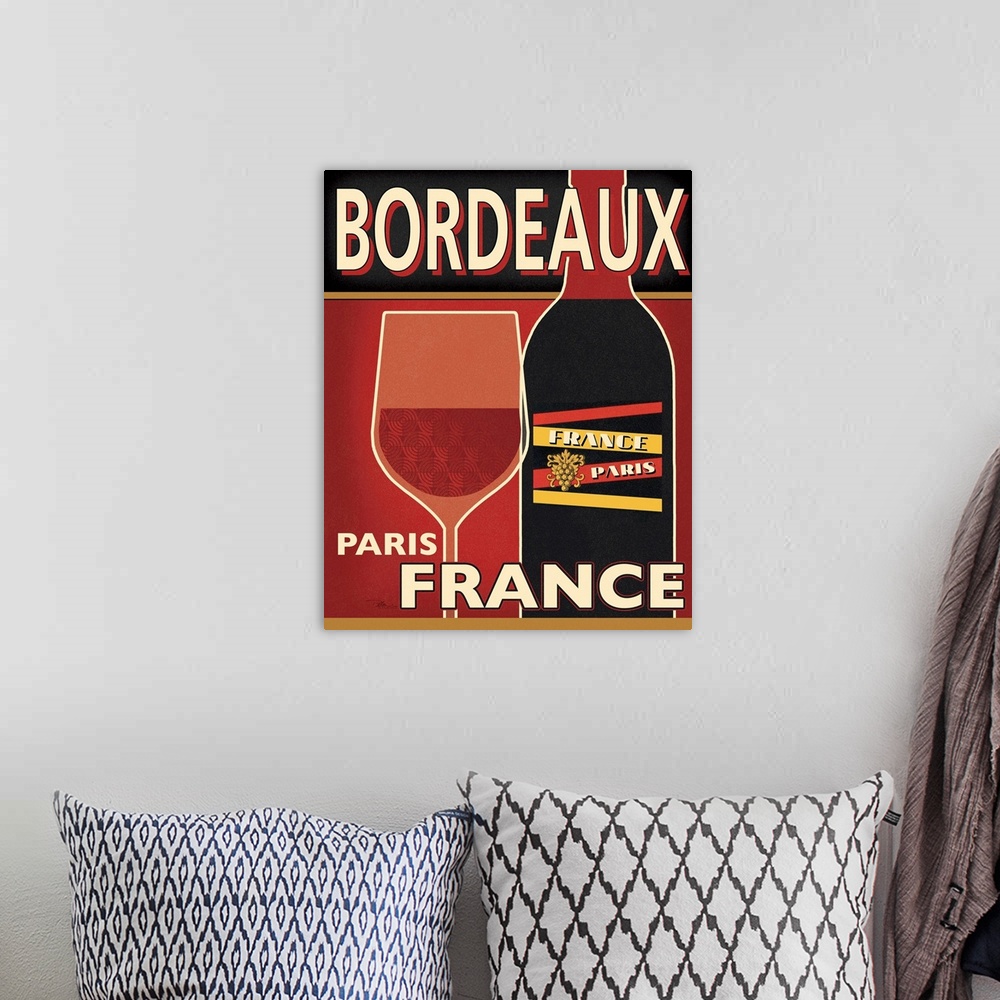 A bohemian room featuring Bordeaux