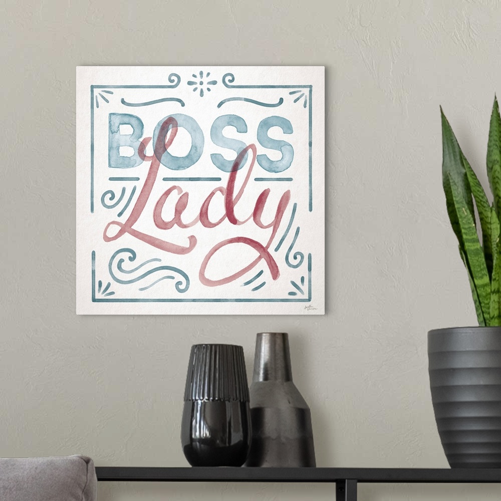 A modern room featuring Boss Lady I