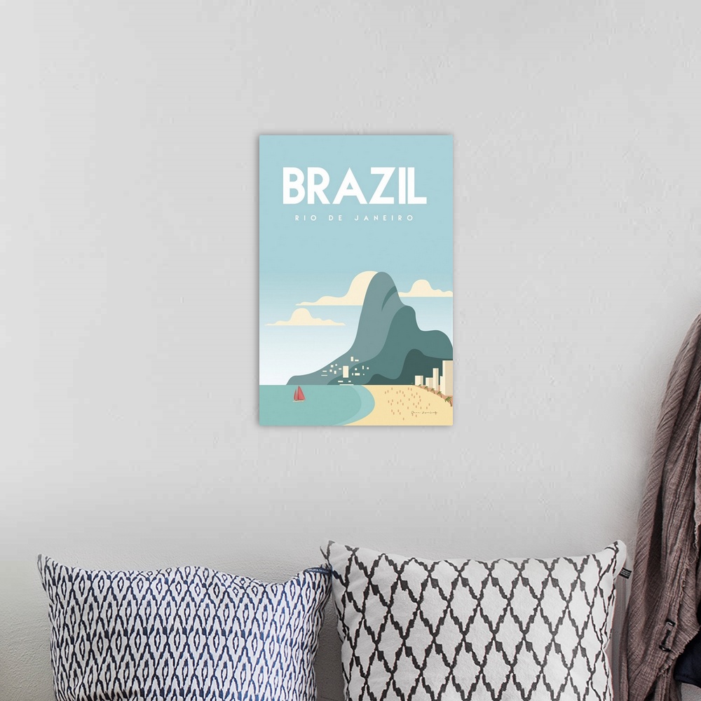 A bohemian room featuring Brazil