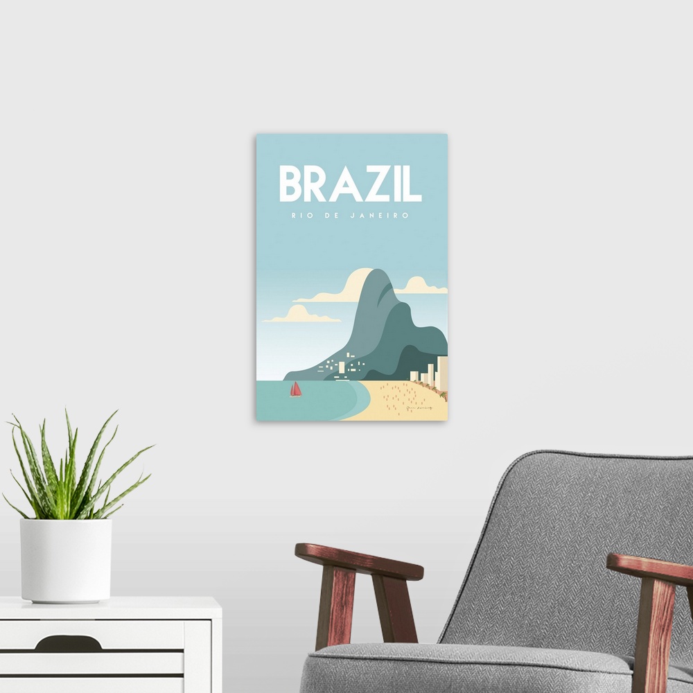 A modern room featuring Brazil