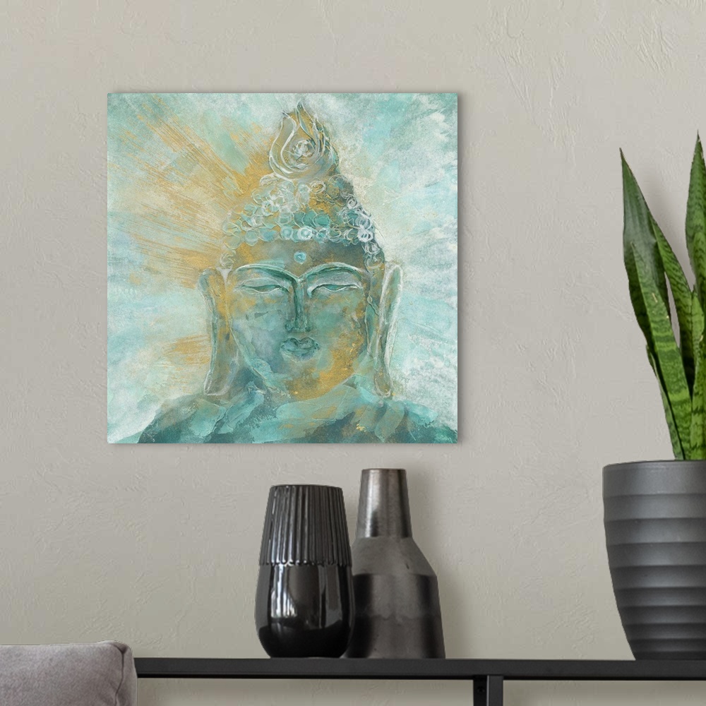 A modern room featuring Buddha Bright I