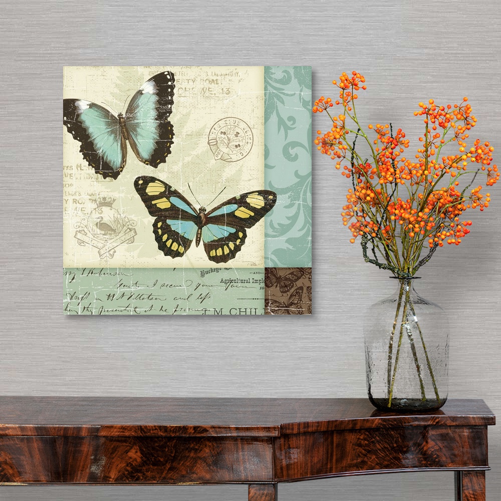 A traditional room featuring Butterfly Patchwork II