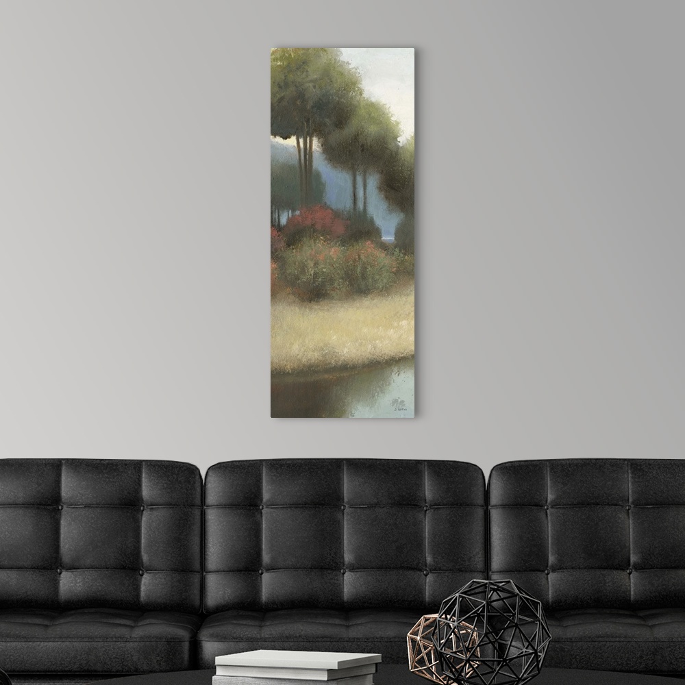 A modern room featuring By The Waterways I I