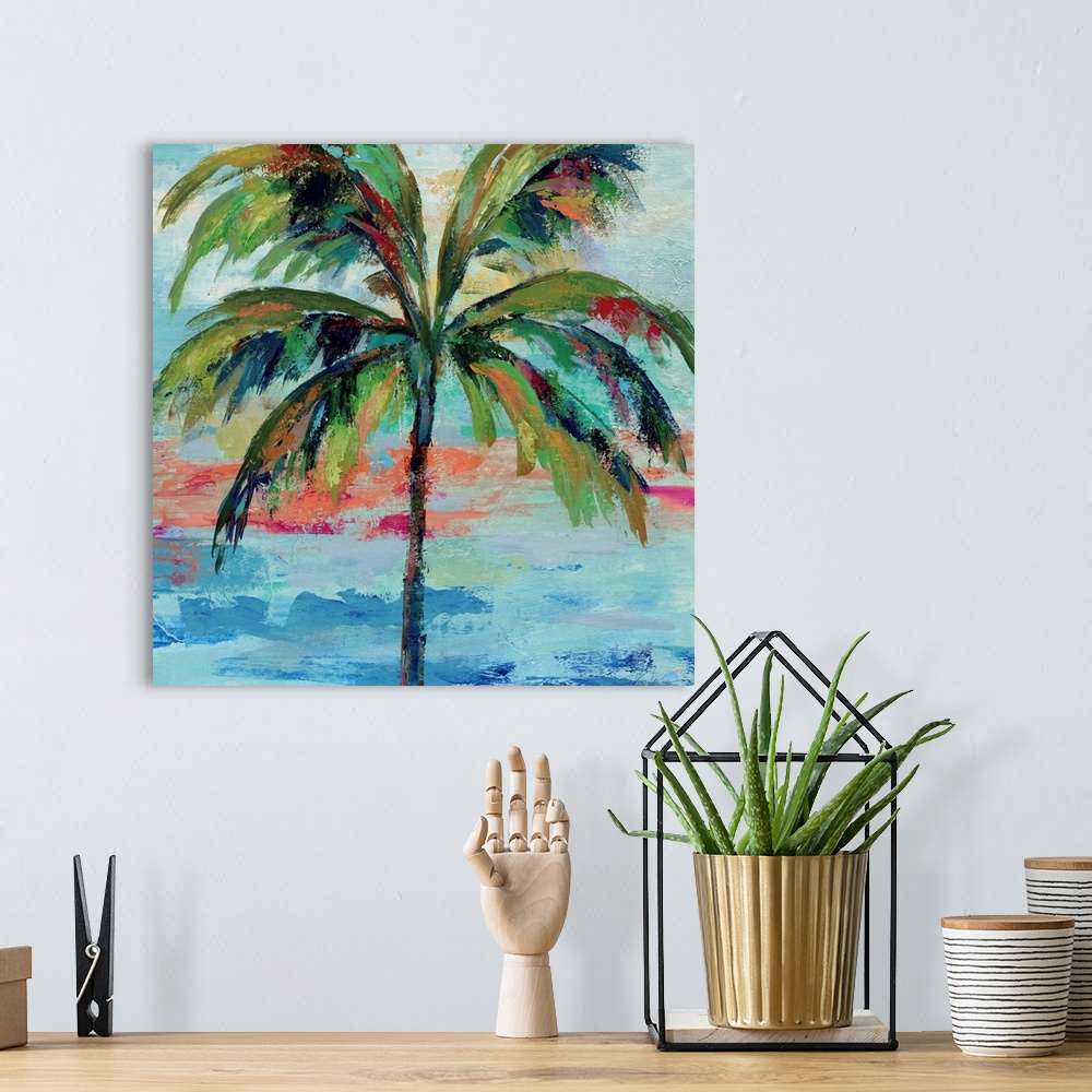 A bohemian room featuring California Palm I
