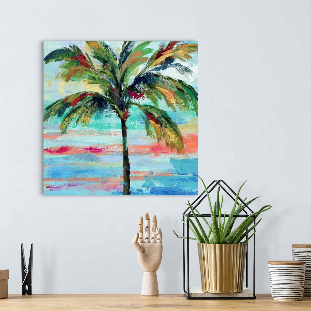 A bohemian room featuring California Palm II