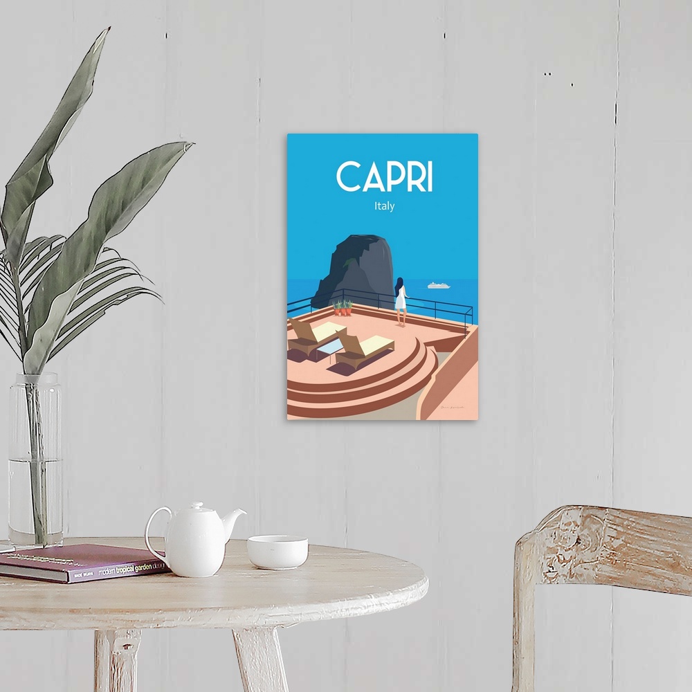 A farmhouse room featuring Capri