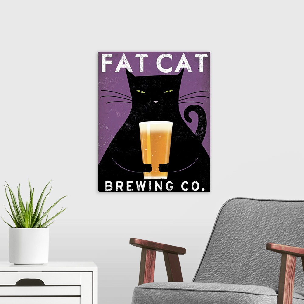 A modern room featuring Cat Brewing no City