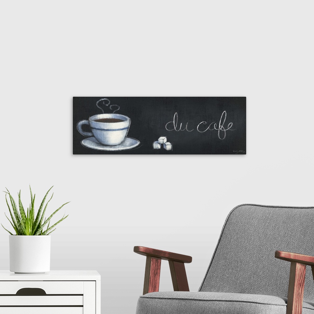 A modern room featuring Chalkboard Menu I - Cafe