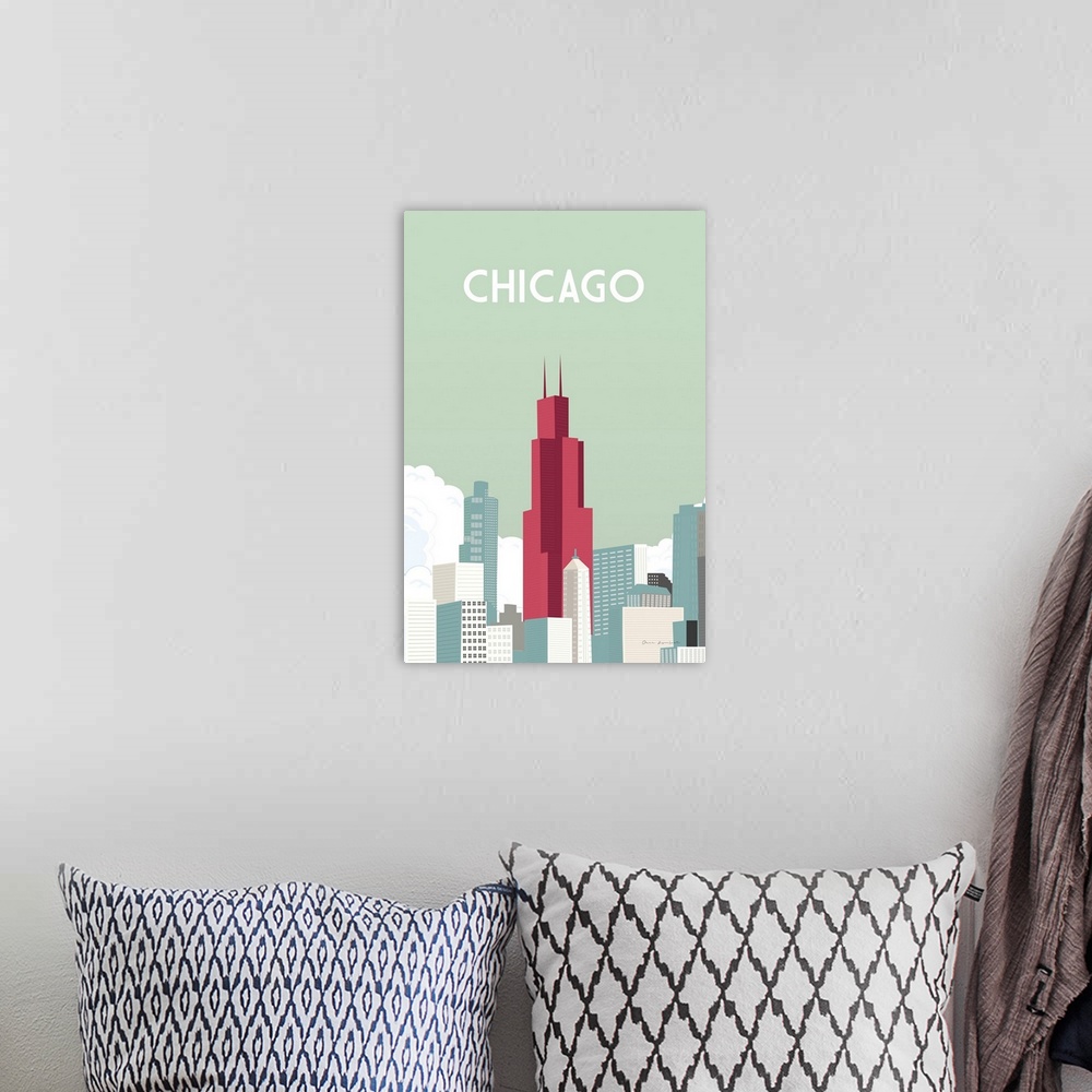 A bohemian room featuring Chicago