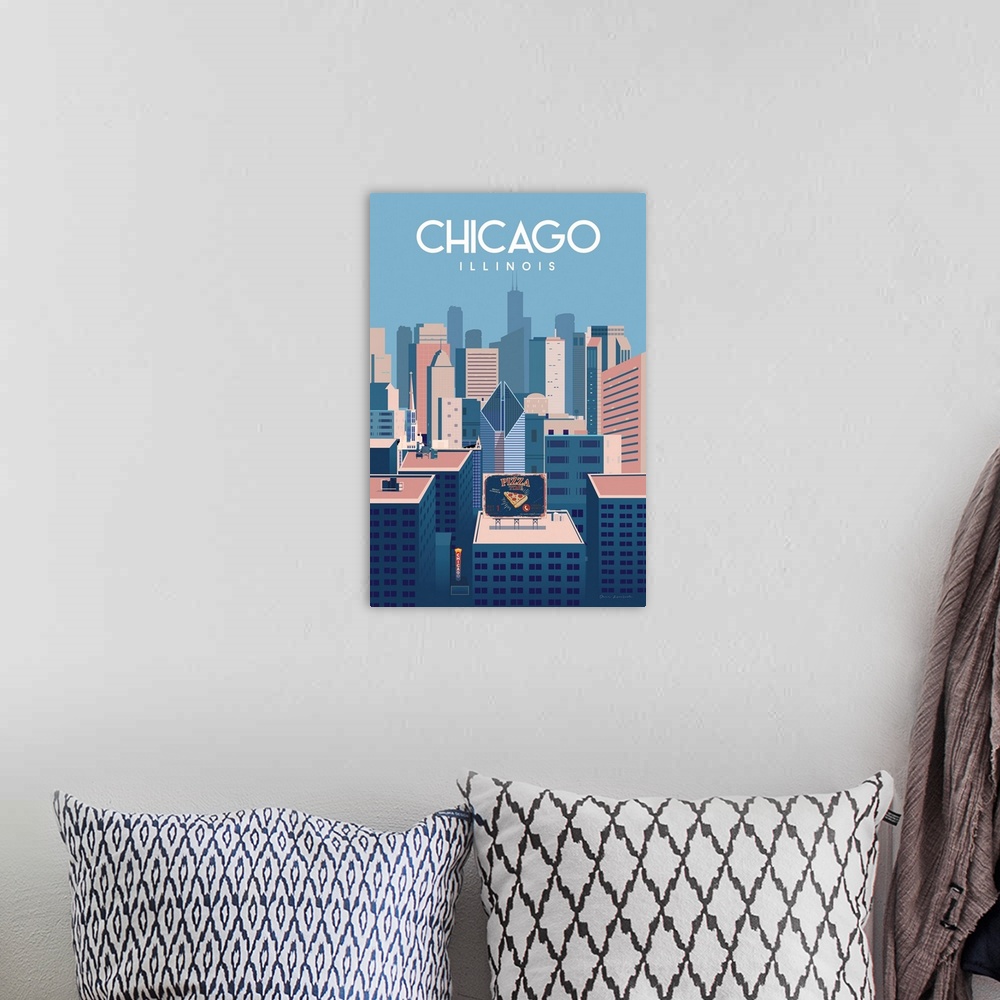 A bohemian room featuring Chicago, Illinois