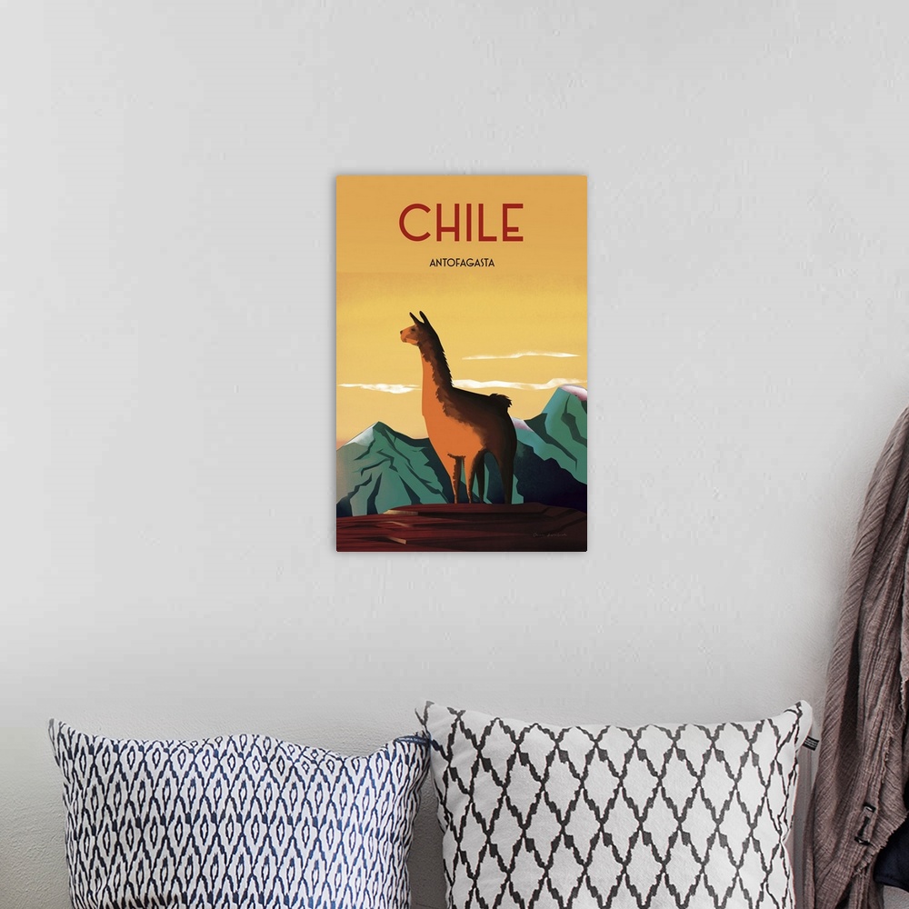 A bohemian room featuring Chile