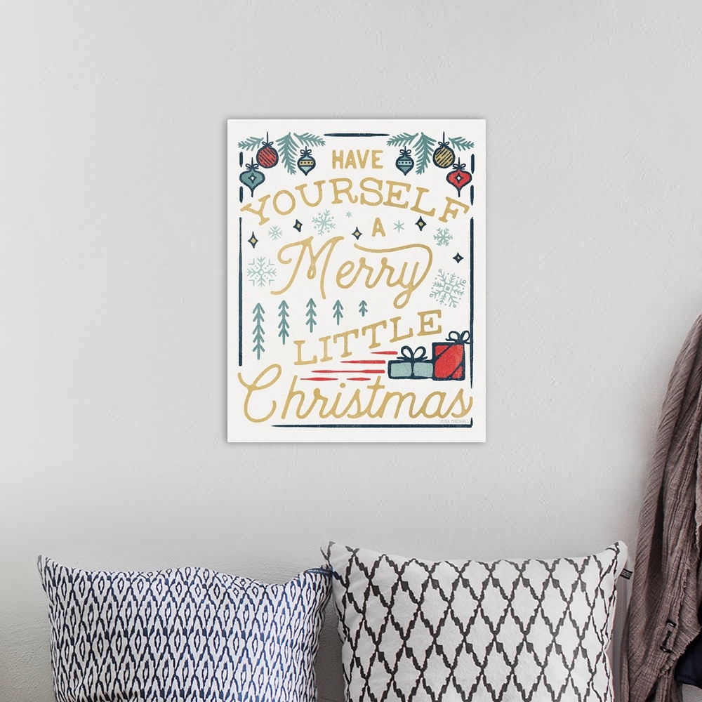 A bohemian room featuring Christmas Adventures IV